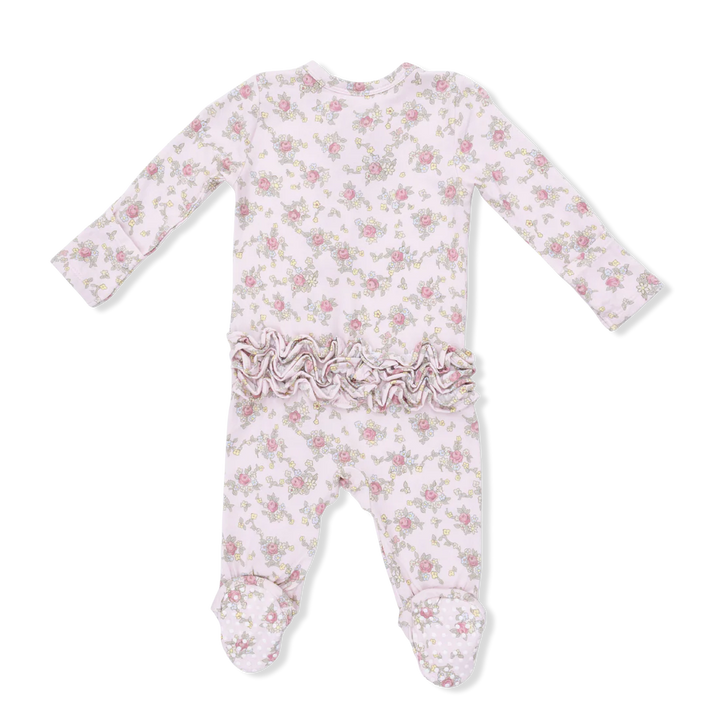 Angel Dear Baby Girl Zipper Footie  650-S26-ERGO  Edith's Rose Garden