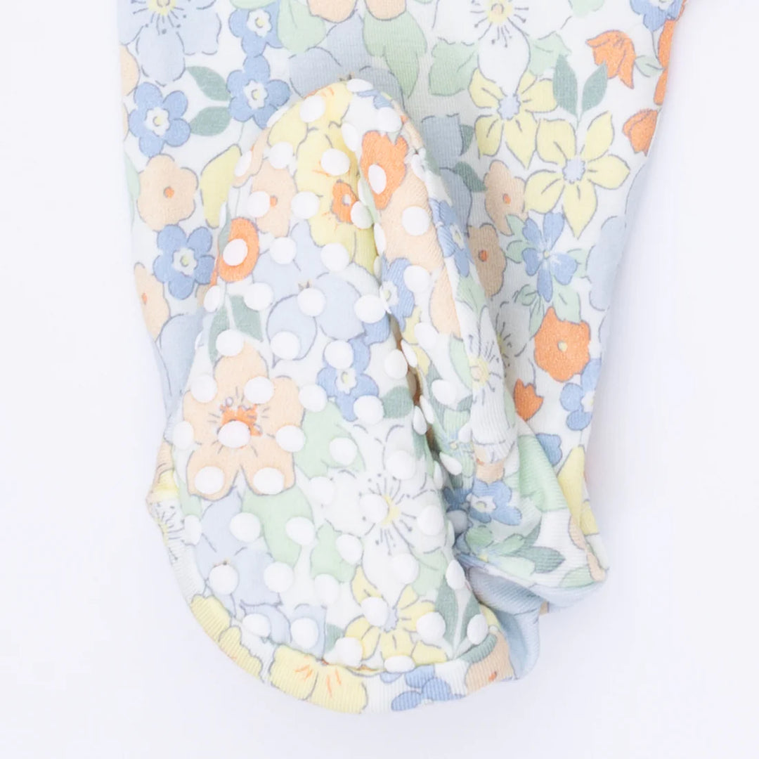 Angel Dear Baby Girl Zipper Footie  653-S26-GAF1  Georgia Floral