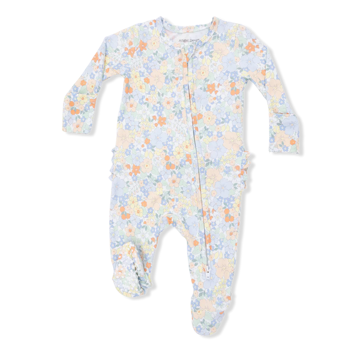 Angel Dear Baby Girl Zipper Footie  653-S26-GAF1  Georgia Floral