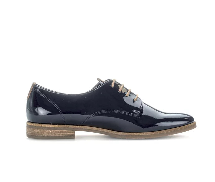 Gabor Oxford Shoe  02.065.96  Night Blue Patent*