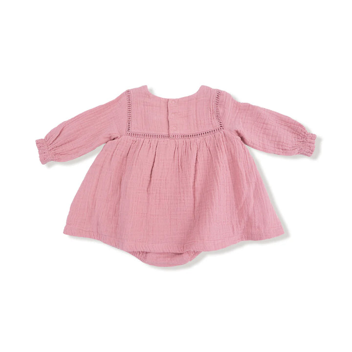 Angel Dear Baby Long Sleeve Bubble With Skirt   667-F25-SRE   Rose Elegance