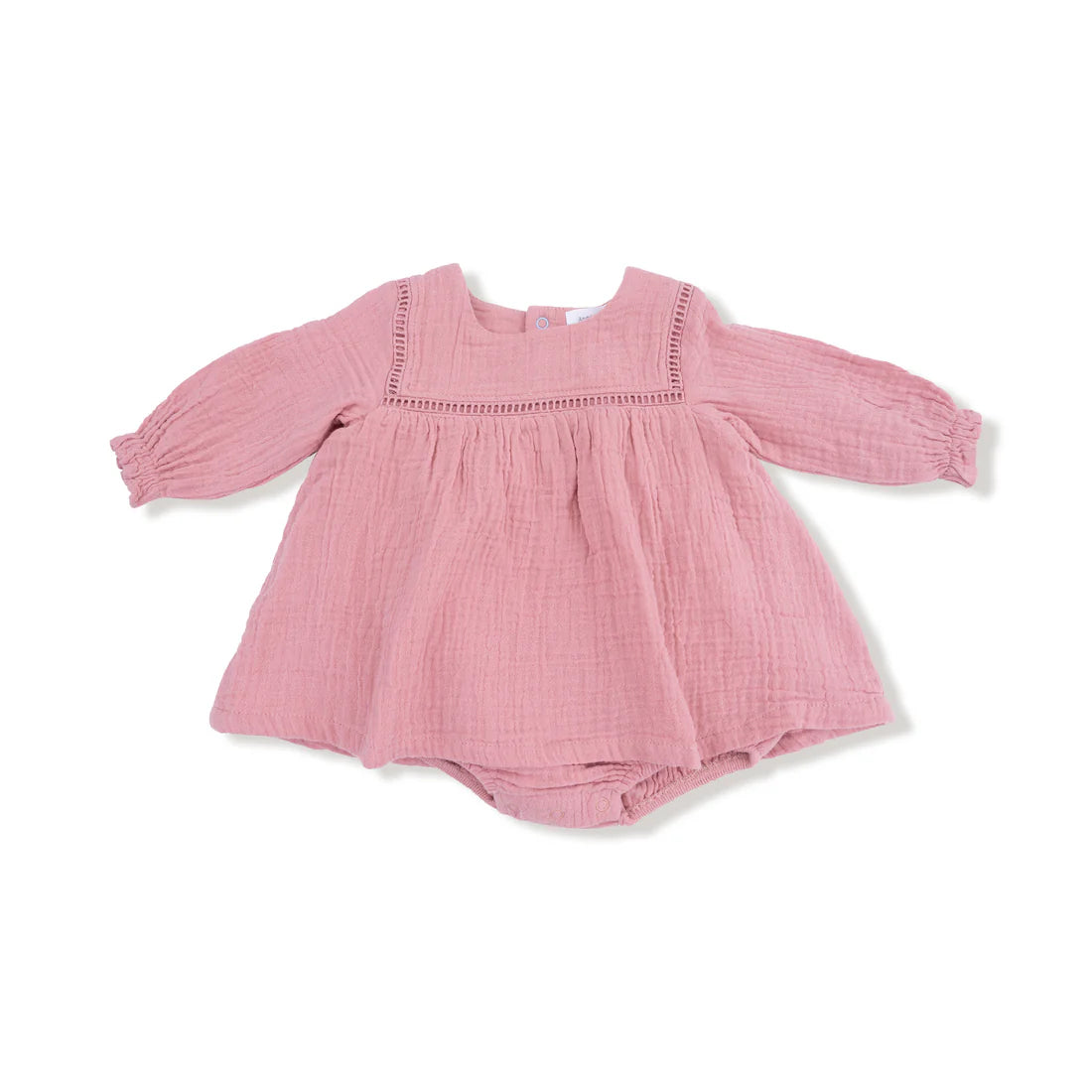 Angel Dear Baby Long Sleeve Bubble With Skirt   667-F25-SRE   Rose Elegance