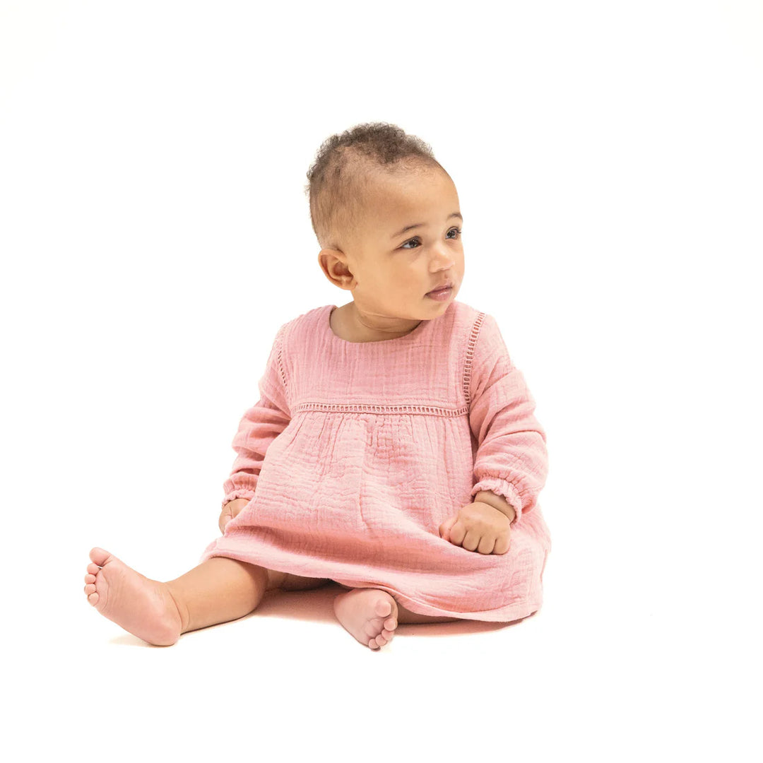 Angel Dear Baby Long Sleeve Bubble With Skirt   667-F25-SRE   Rose Elegance