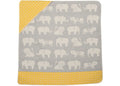 David Fussenegger Juwel Hooded Zoo Blanket  DF67289738  Grey/Yellow *