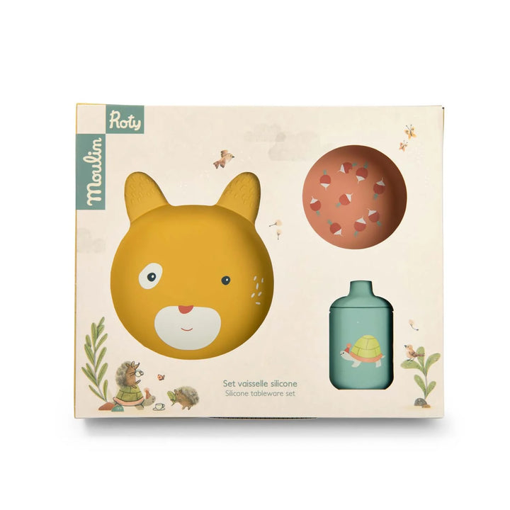 Moulin Roty Baby Silicone Dish Set  678231