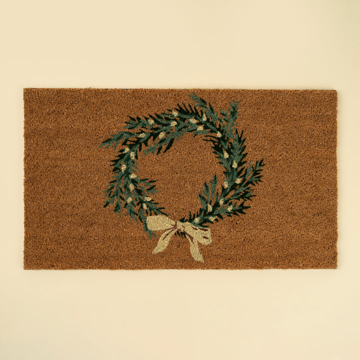 Indaba Holiday Wreath Doormat 01-8168