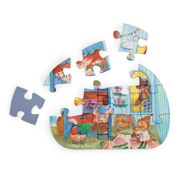 Moulin Roty Les Minouchkas   Four Mini Puzzles   681440