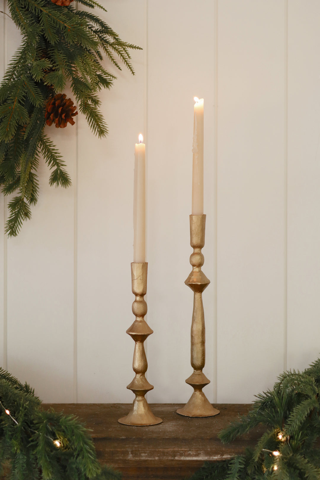Indaba Petra Candlestick - Gold