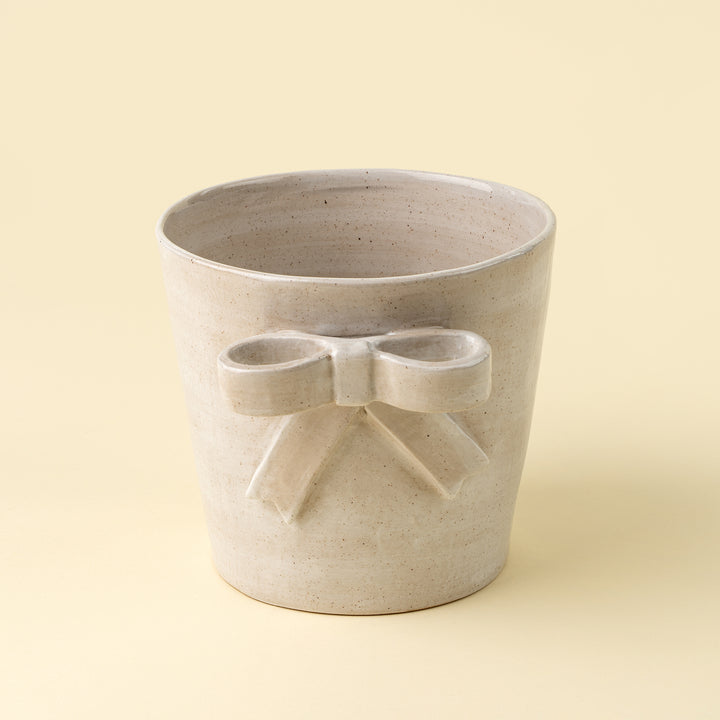 Indaba Stoneware Bow Pot 01-6146