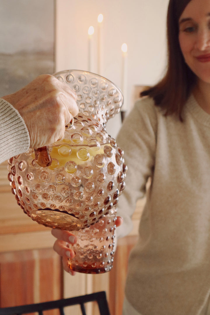 Indaba Hobnail Pitcher 4-6068 Copper