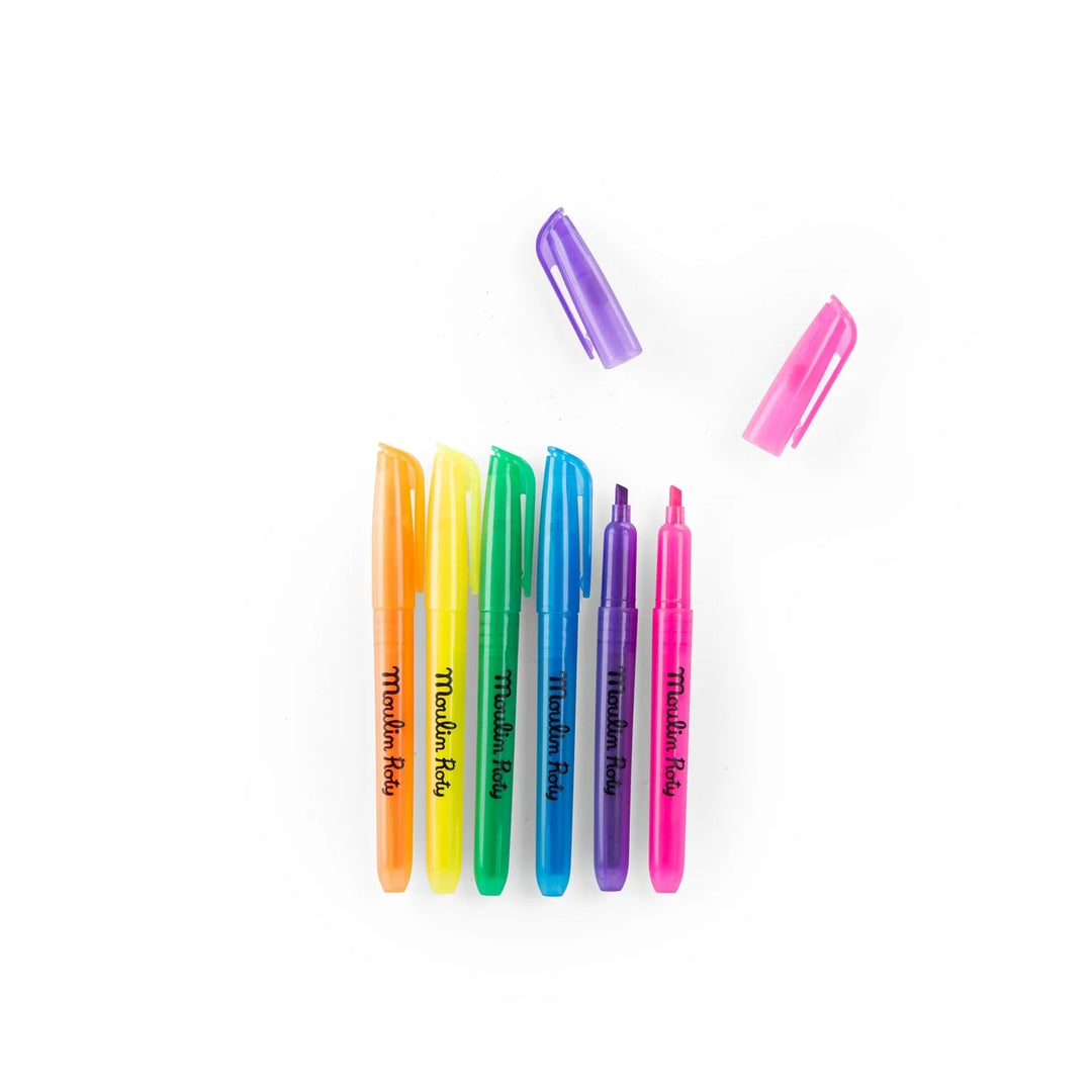 Moulin Roty 6 Neon Felt Pens   683603