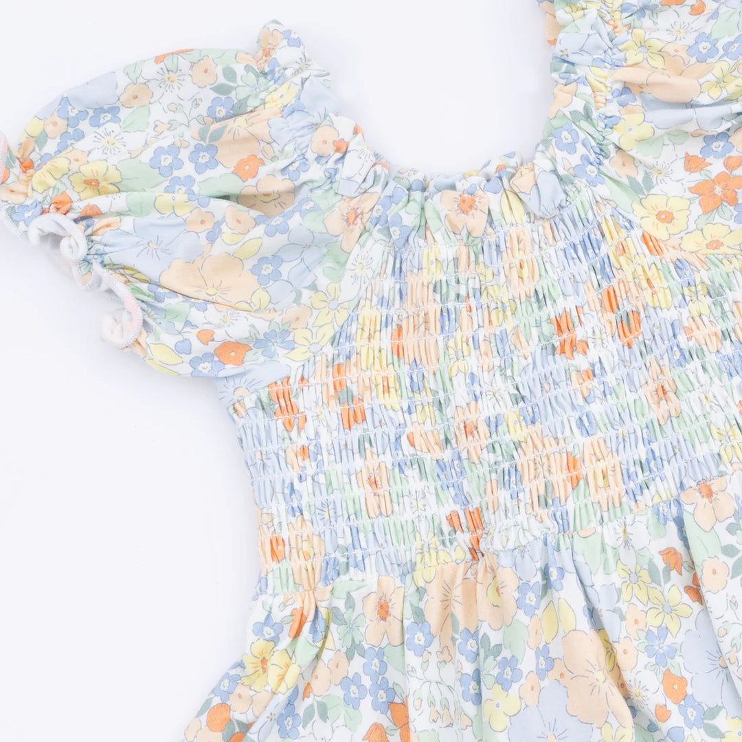 Angel Dear Smocked Twirly Dress & Bloomer   688-S26-GAF    Georgia Floral