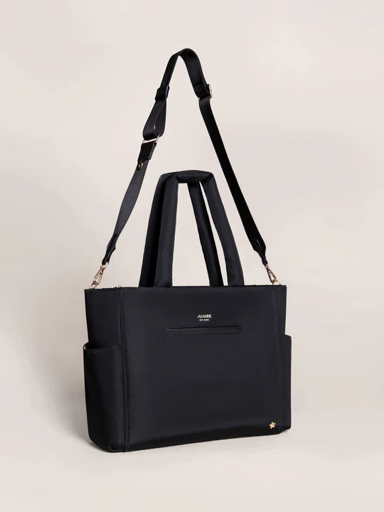 JuJuBe Utility-Strap Tote Diaper Bag  -  Black