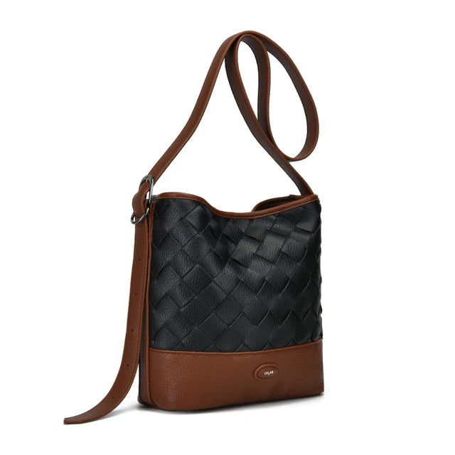 Colab Tea Bucket Crossbody Bag  7583W  Black