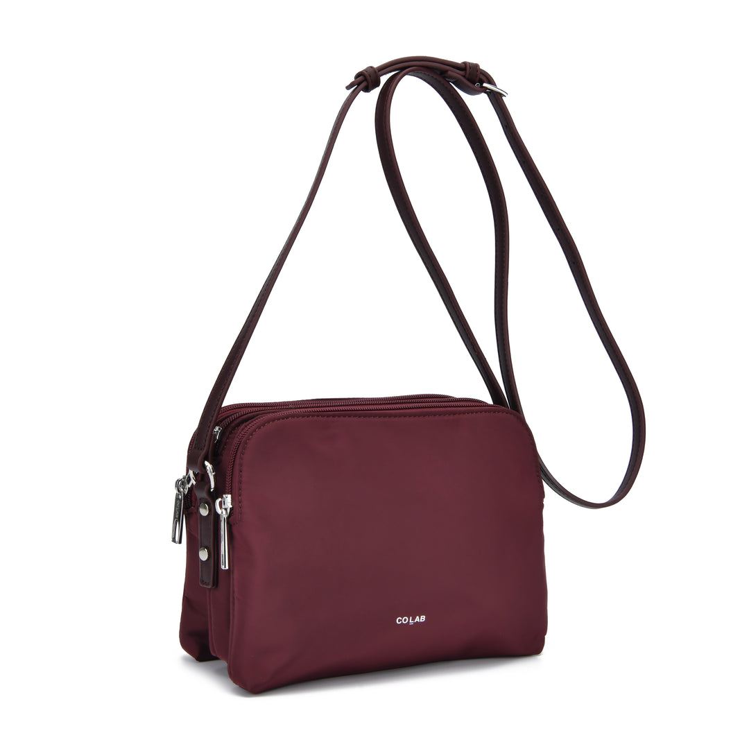 Colab Micah Nylon Crossbody Bag 7509 N  Blackberry