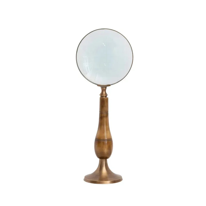 Creative Co-op Brass and Horn Magnifying Glass  DF7472