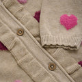 Minymo Baby Girl Heart Cardigan 114020
