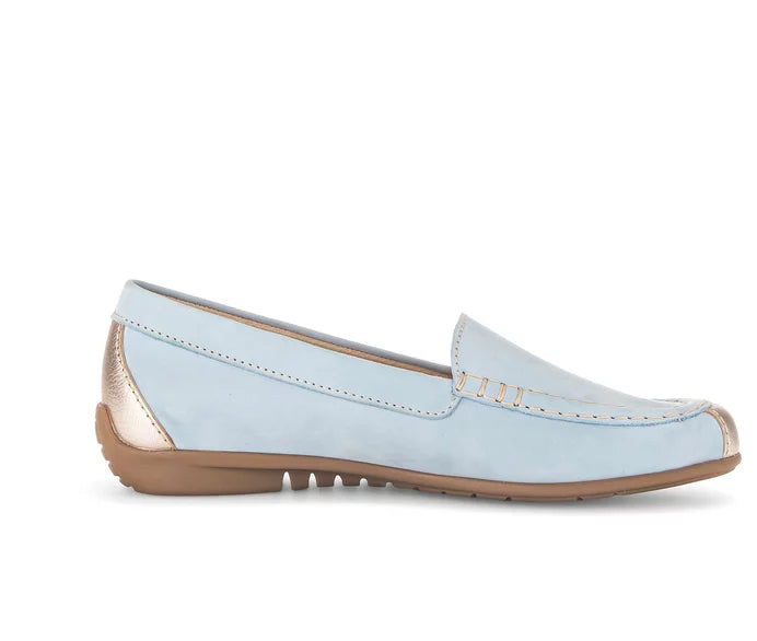 Gabor  Driving Mocassin  44.260.18 Pale Blue Suede