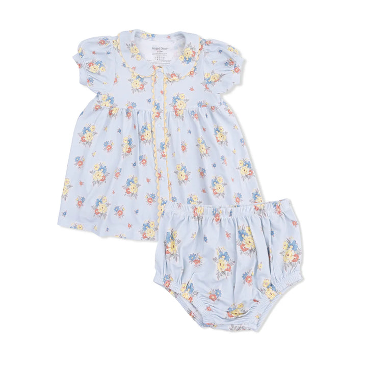 Angel Dear Baby Girl Betty Dress & Bloomer    704-S26-CSF    Country Stitch Floral