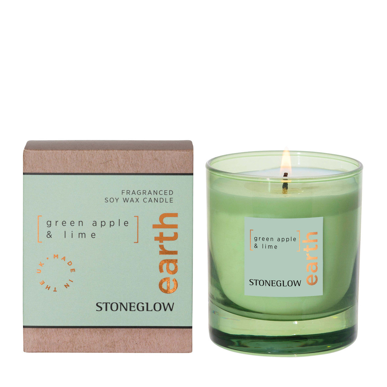 Stoneglow Earth Candle- Green Apple & Lime