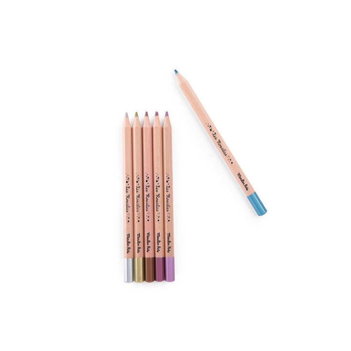 Moulin Roty Metallic Colouring Pencils  710607