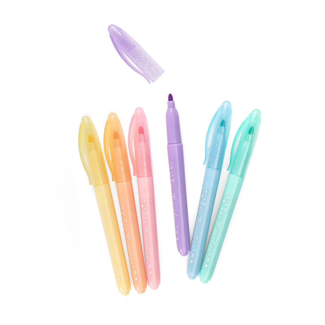 Moulin Roty Les Rosalie Pastel Felt Pens Set of 6    710614