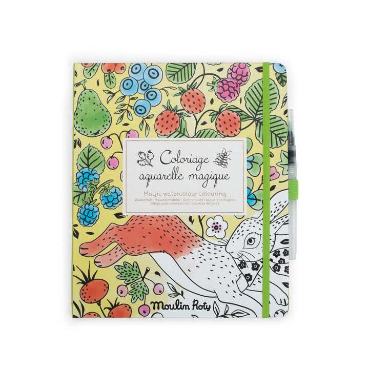 Moulin Roty La Bontaniste    712437   Magic Watercolour Colorouring Book