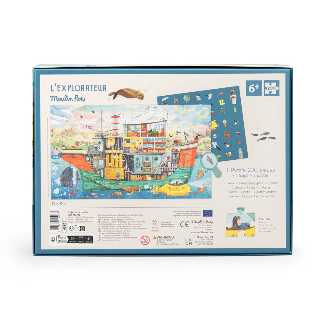 Moulin Roty L'Explorateur Ship Puzzle  712446