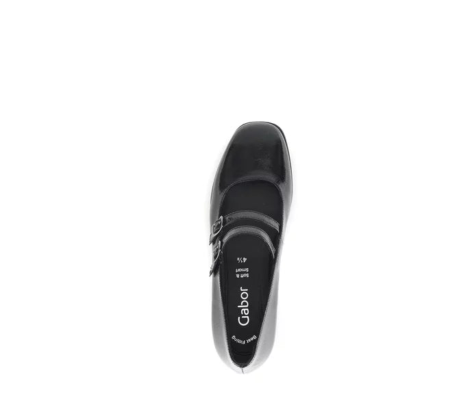 Gabor Shoe with Double Strap  51.370.97  Black