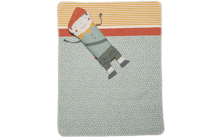 David Fussenegger Baby Blanket in Puppet  Juwel Light Green  DF71375179 *