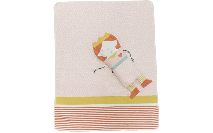 David Fussenegger Baby Blanket & Puppet  Juwel Rose  DF71411479 *