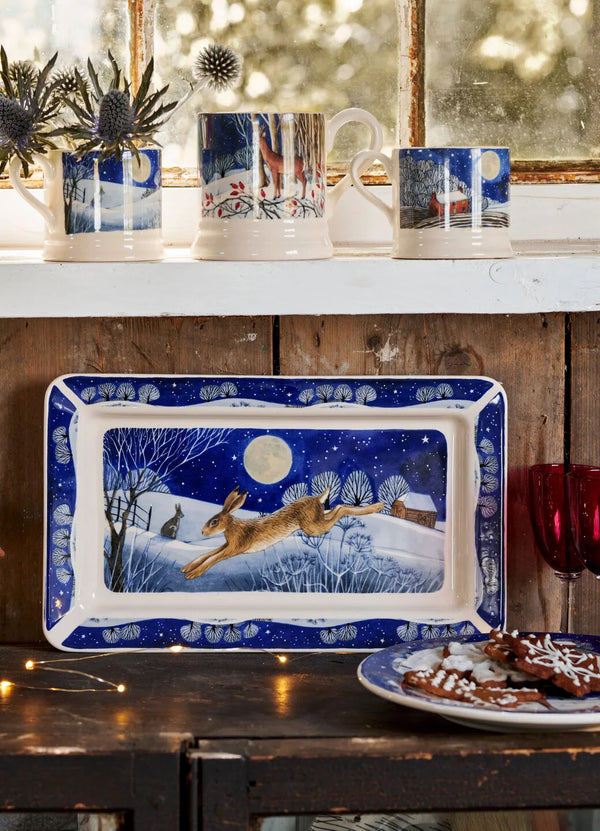 Emma Bridgewater エリザベス 記念プレートセット Emma Bridgewater Hare Oblong Plate - Crocus & Ivy Interiors
