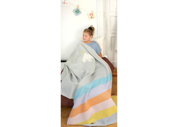David Fussenegger Kids Blanket  DF-71769740  Rainbow Grey *