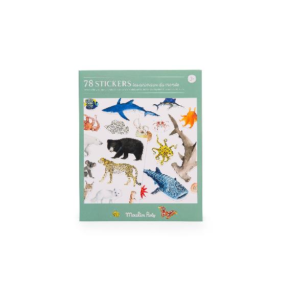 Moulin Roty Animals of the World Stickers  719189