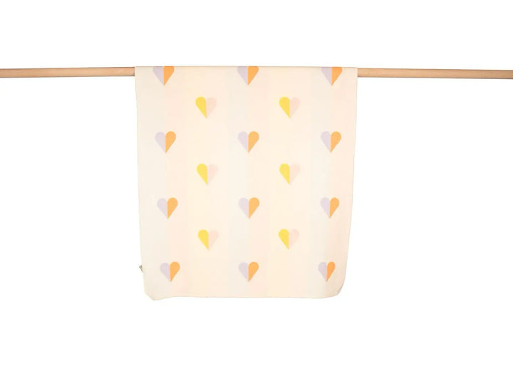 Fussenegger Toddler Juwel Blanket  DF-71936004  Hearts Allover  -  Off White