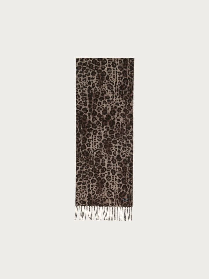 Fraas Cashmink Scarf with Leo Design  625353-860  Taupe