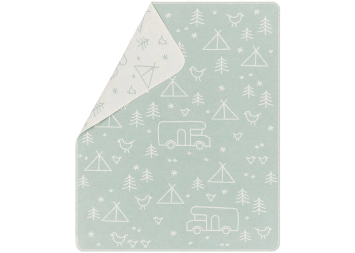 Fussenegger Juwel Baby Blanket  73395179  Camping - Light Green