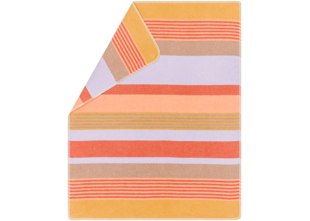 Fussenegger Juwel Baby Blanket  73413579  Stripes  Blue/Gold