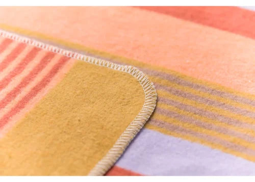 Fussenegger Juwel Baby Blanket  73413579  Stripes  Blue/Gold