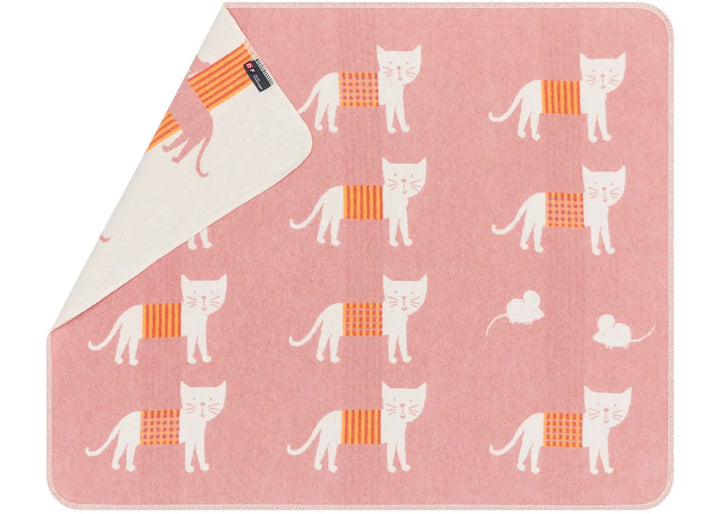Fussenegger Juwel Baby Blanket  73426779  Cats Allover - Red