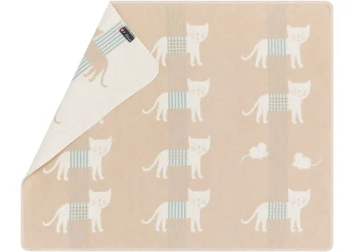 Fussenegger Juwel Baby Blanket  73428079  Cats Allover - Ecru