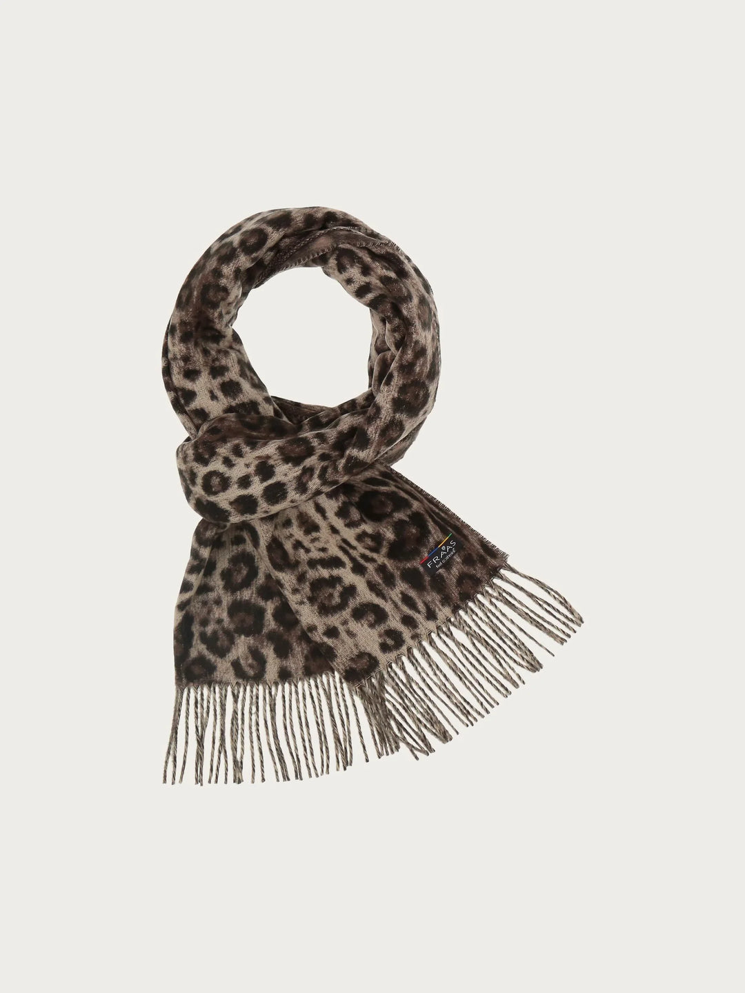 Fraas Cashmink Scarf with Leo Design  625353-860  Taupe