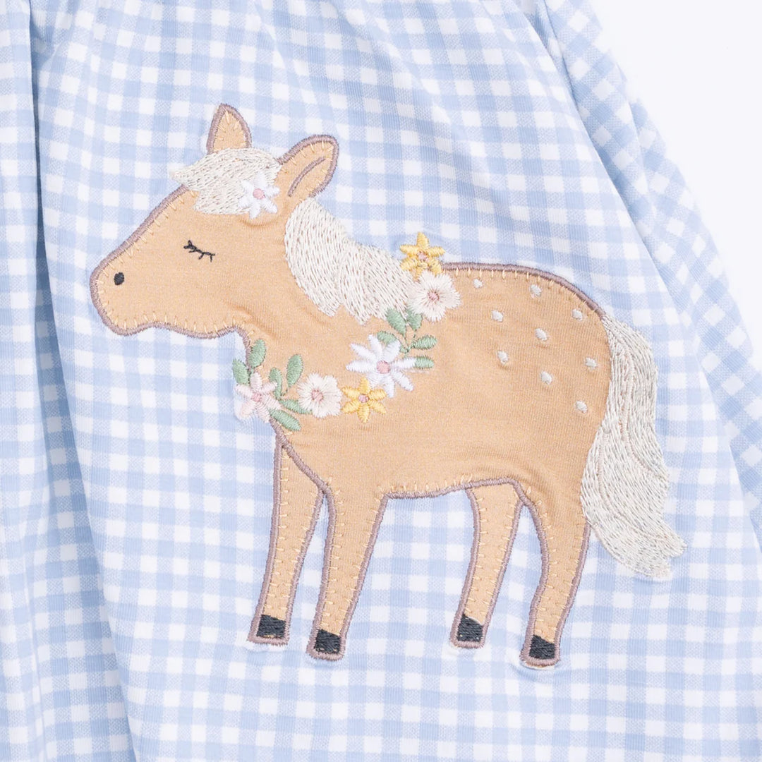 Angel Dear Baby Girl Tank Dress & Bloomer   743-S26-CFA   Mini Gingham Niagara Mist