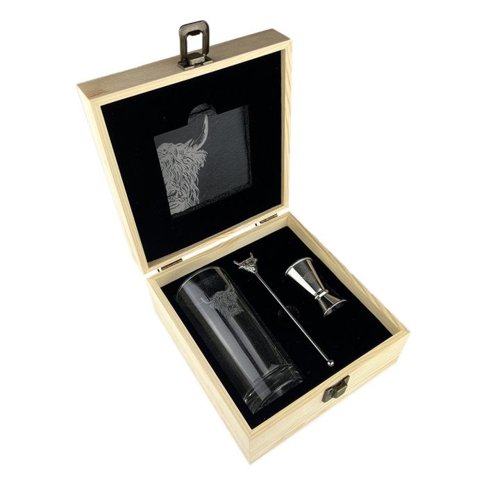 Selbrae Highball Drinks Set  -  Highland Cow
