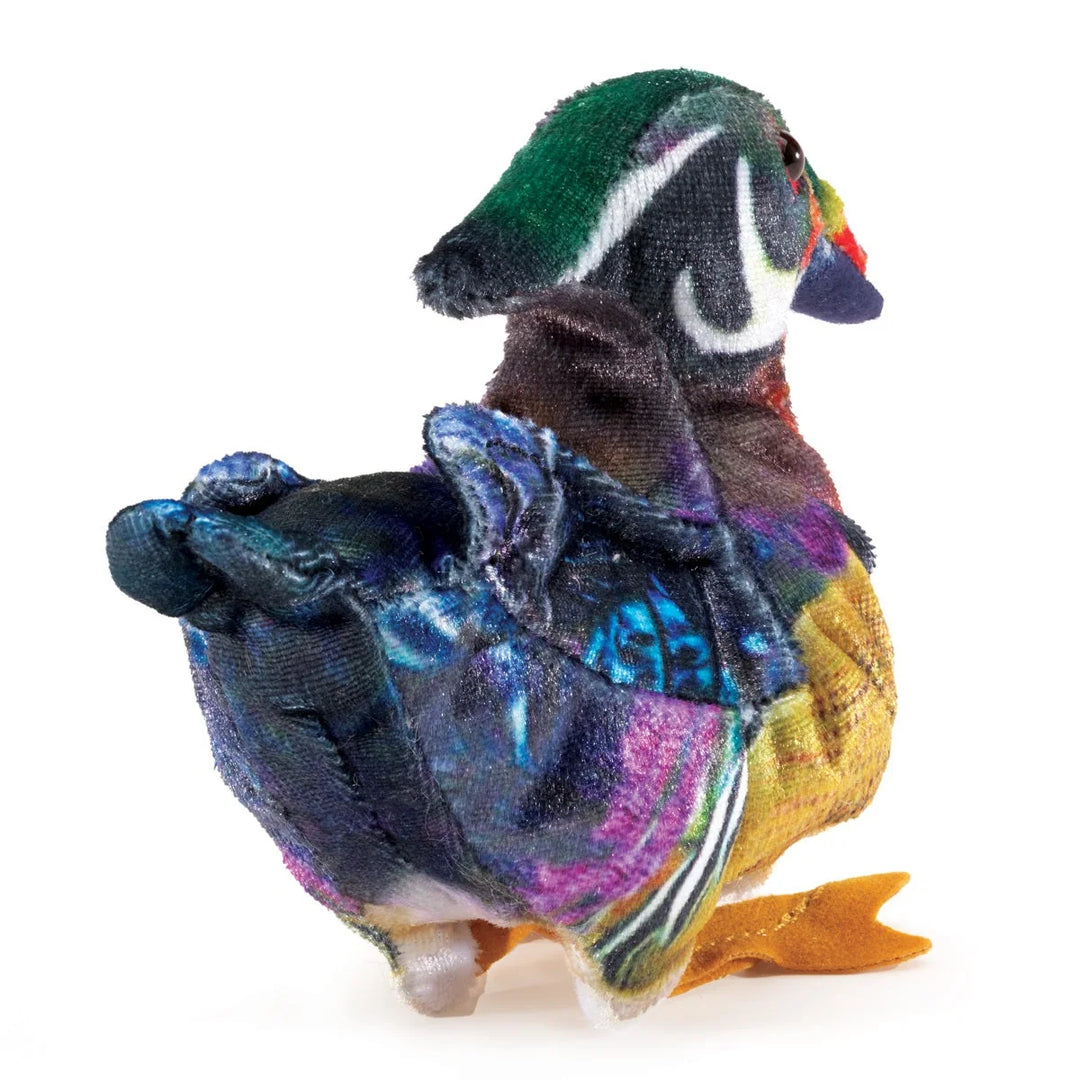 Folkmanis Mini Wood Duck Finger Puppet   8006