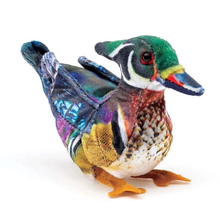Folkmanis Mini Wood Duck Finger Puppet   8006