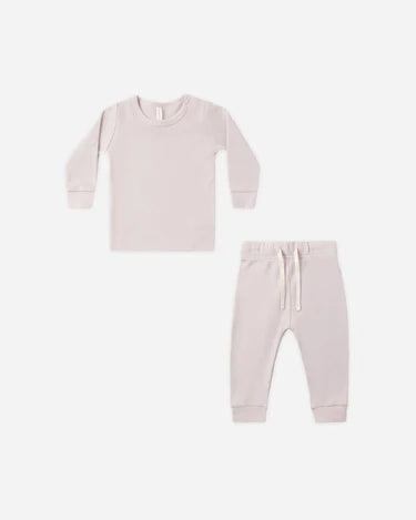Quincy Mae Baby Girl Waffle Top & Pant Set     QM453VLET   Lilac Mist