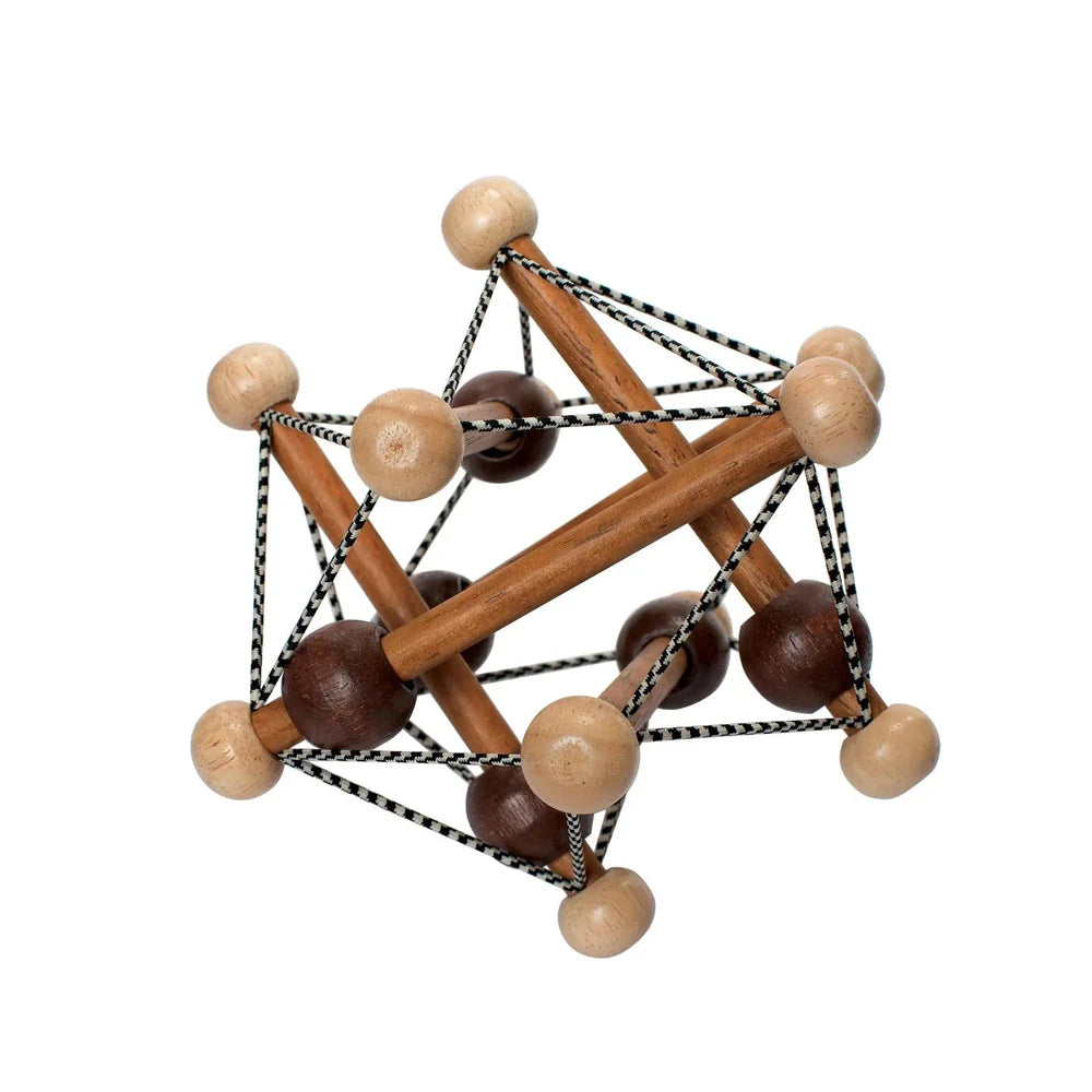 Manhattan Toy Artful Skwish Wooden Rattle   MT214250