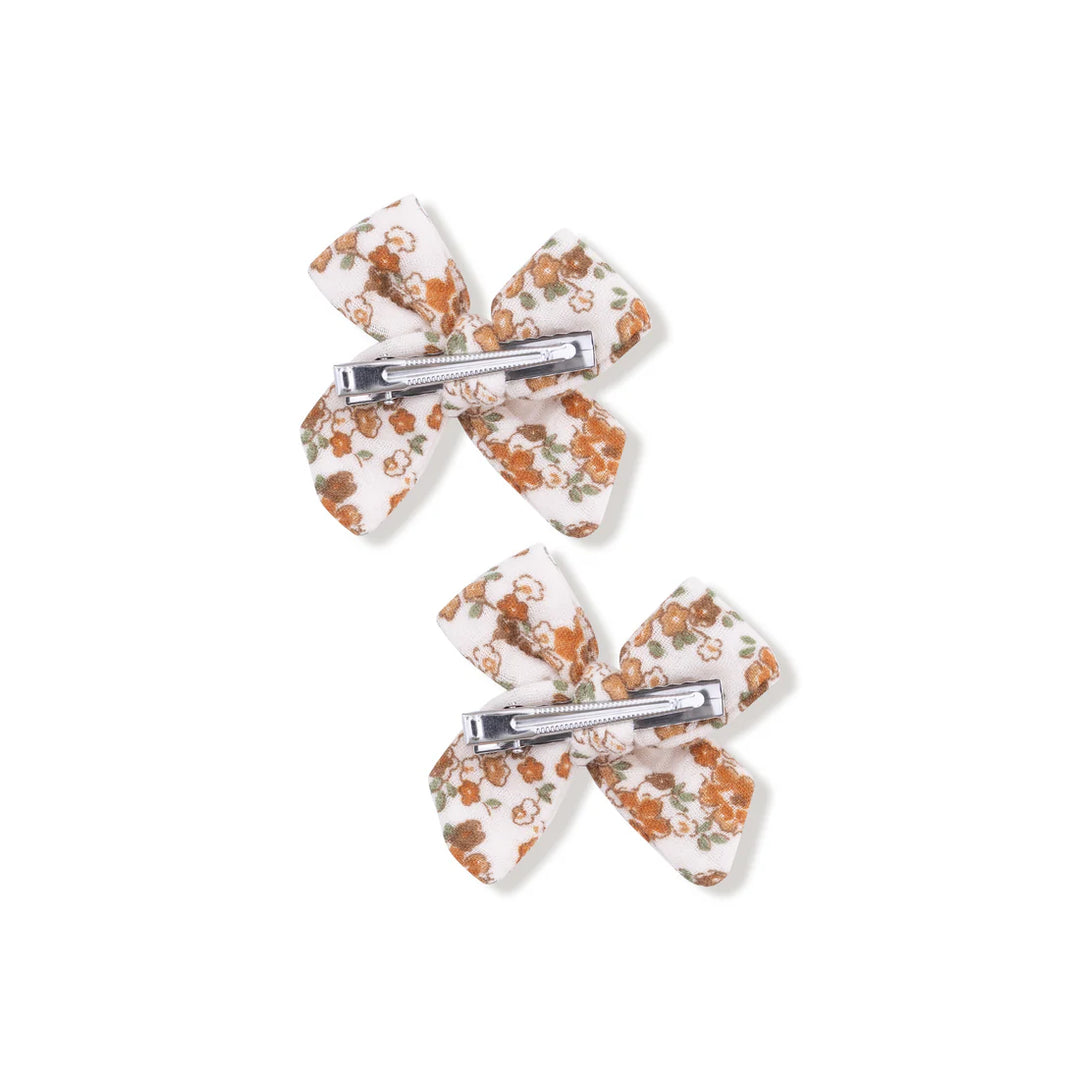 Angel Dear Baby Girl Bow Clips  2 Pack   822-F25-PRC   Prairie Calico