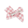 Angel Dear Baby Girl Bow Clips  2 Pack   822-F25-WPP   Pink Rose Plaid